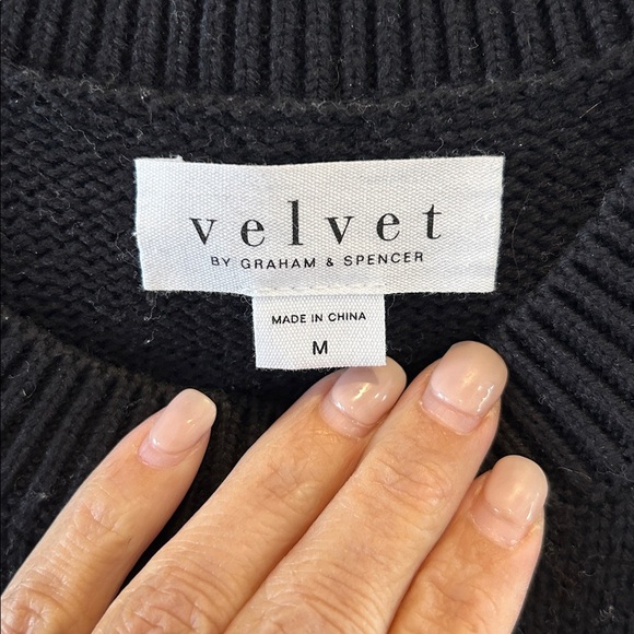 Velvet by Graham & Spencer Lex Cotton Cashmere Sweater - Picture 4 of 11